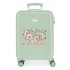 Troler cabina ABS, Movom Romantic Girl, verde, 38x55x20 cm