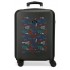 Troler cabina ABS, Roll Road Next Level, 4 roti, negru, 38x55x20 cm