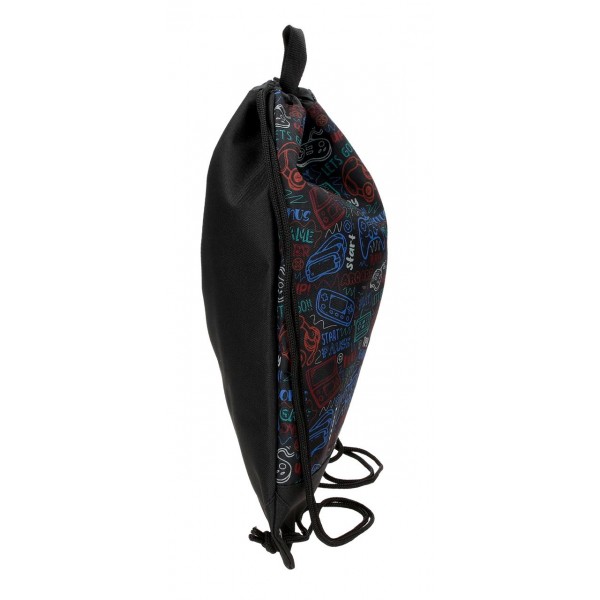 Sac sport baieti, Roll Road Next Level, negru, 32x42x10 cm