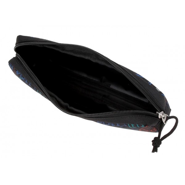 Penar scoala baieti, Roll Road Next Level, negru, 22x7x3 cm