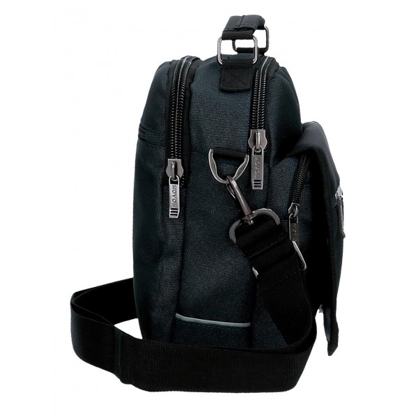 Geanta umar barbati, 2 compartimente Movom Trimmed, bleumarin, 20x25x12 cm