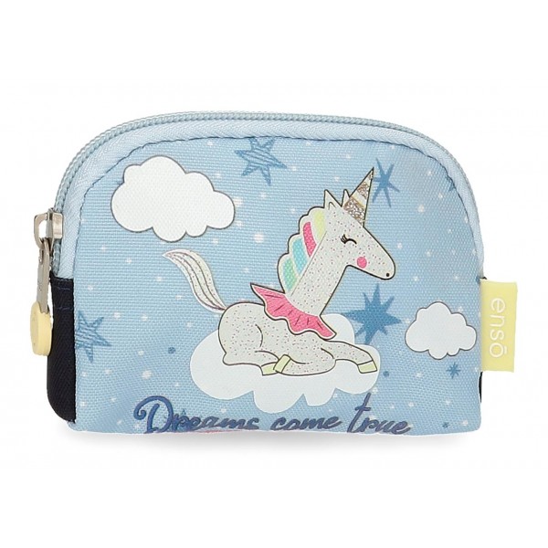 Portofel fete, Enso Dreams come true, multicolor, 12x8x2 cm