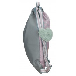 Sac sport fete, Enso Beautiful Day, buzunar frontal, lila, 35x46 cm