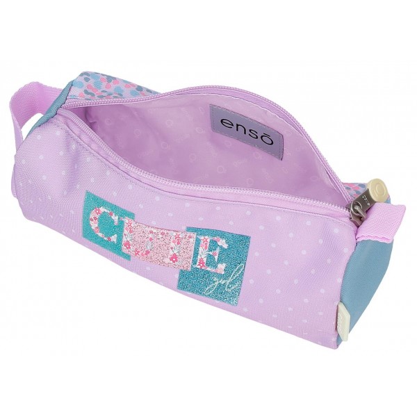 Penar fete scoala, Enso Cute Girl, lila, 23x9x9 cm