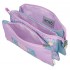 Penar fete scoala, Enso Cute Girl, 3 compartimente, lila, 22x12x5 cm