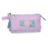 Penar fete scoala, Enso Cute Girl, 3 compartimente, lila, 22x12x5 cm