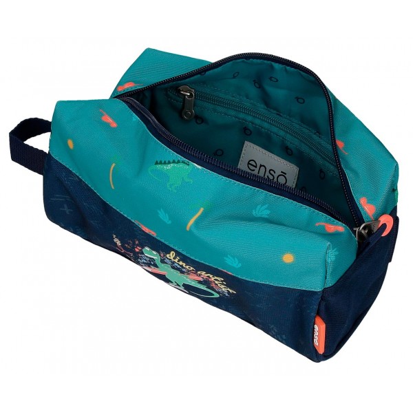 Borseta baieti adaptabila, Enso Dino Artist, multicolora, 20.5x16.5x6 cm