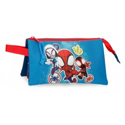 Penar baieti, Marvel Go Webs Go Spidey, 3 compartimente, multicolor, 22x12x5 cm