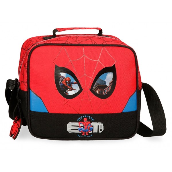Geanta umar baieti, Marvel Spiderman Protector, adaptabila, multicolora, 23x20x9 cm