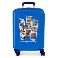 Troler cabina copii, Disney 100 Once Upon a Story, ABS, albastru, 38x55x20 cm