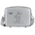 Geanta calatorie copii, Mickey Disney 100, ABS, gri argintiu, 29x21x15 cm