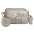 Geanta umar fete, Mickey Disney 100, gri argintie, 19.5x11.5x7.5 cm