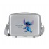 Geanta calatorie copii, Disney 100 Stitch, ABS, adaptabila, argintie, 21x29x15 cm