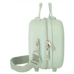 Geanta calatorie copii, Disney 100 Happiness, ABS, adaptabila, verde, 21x29x15cm