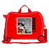 Valiza calatorie copii, Disney Mickey and Minnie Travel the World London, ABS, rosie, 50x38x20 cm