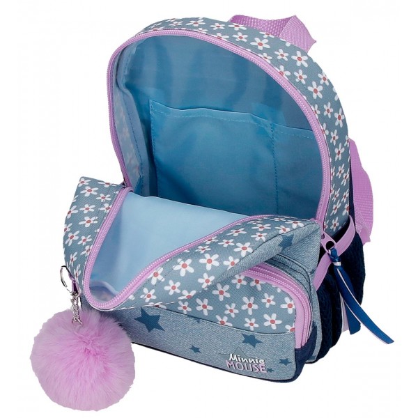 Ghiozdan gradinita fete, Disney Minnie Style, multicolor, 19x23x8 cm