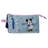 Penar fete, Disney Minnie Style, 3 compartimente, multicolor, 22x12x5 cm