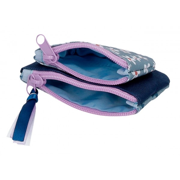 Portofel fete, Disney Minnie Style, 2 compartimente, multicolor, 11.5x8x2.5 cm