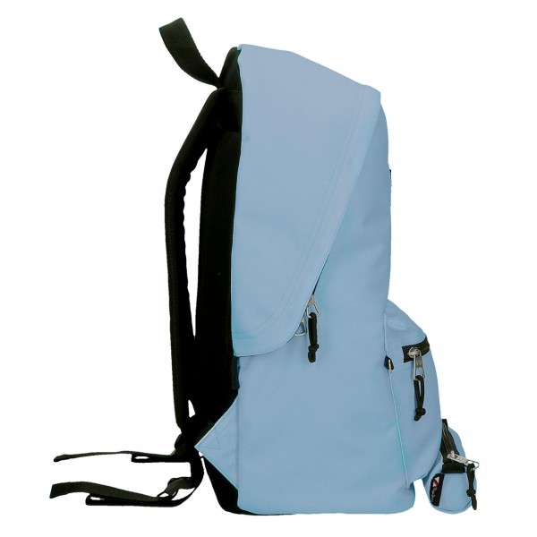 Rucsac scoala, Pepe Jeans Aris, compartiment laptop, penar tubular, albastru deschis, 31x44x17.5 cm