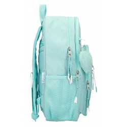 Rucsac adaptabil fete, Pepe Jeans Nerea, 2 compartimente, turcoaz, 30x40x13 cm