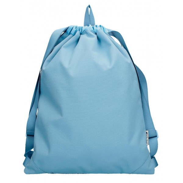 Sac sport fete, Pepe Jeans Lena, buzunar frontal, albastru deschis, 35x46x10 cm