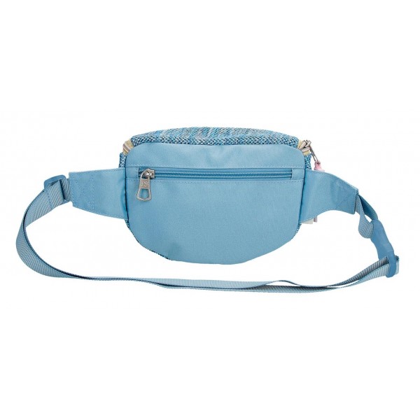 Borseta talie fete, Pepe Jeans Lena, albastru deschis, 27x11x6.5 cm
