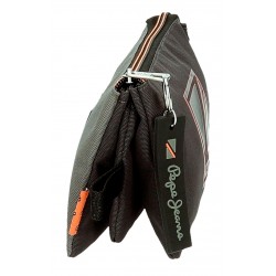 Penar baieti, Pepe Jeans Cody, 3 compartimente, negru, 22x12x5 cm