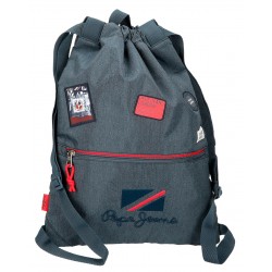 Sac sport baieti, Pepe Jeans Kay, buzunar frontal, bleumarin, 33x44x10 cm