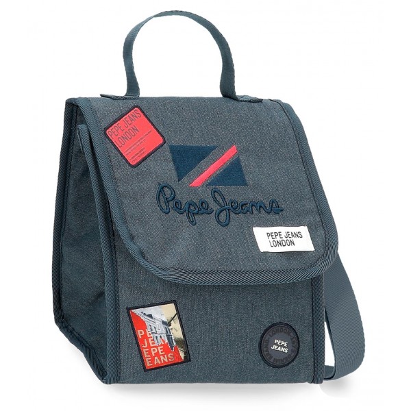 Geanta termica mancare, Pepe Jeans Kay, bleumarin, 20x23x14 cm