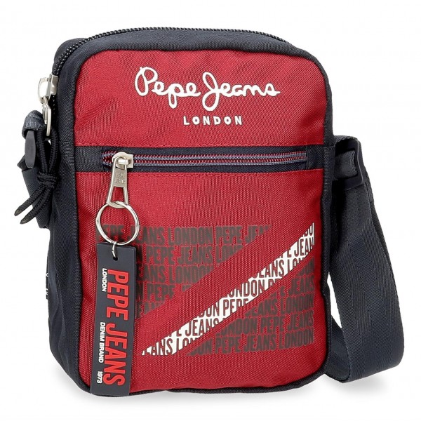 Geanta umar baieti, Pepe Jeans Clark, rosie, 17x21x7 cm