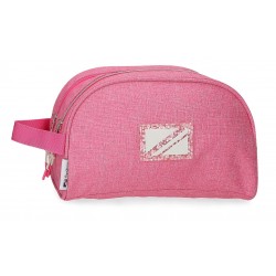 Borseta adaptabila fete, Pepe Jeans Luna, 2 compartimente, roz, 26x16x12 cm