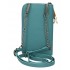 Geanta portofel, compartiment telefon, Pepe Jeans Bea, protectie RFID, albastru, 11x20x4 cm