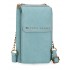 Geanta portofel, Pepe Jeans Diane, compartiment telefon, protectie RFID, albastra, 11x20x4 cm