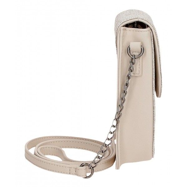 Geanta de telefon dama, Pepe Jeans Maddie, protectie RFID, bej, 13.5x17.5x4 cm