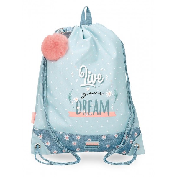 Sac sport fete, Movom Live your Dreams, multicolor, 32x42x10 cm