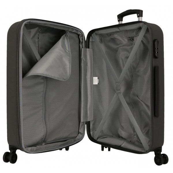 Troler mare Roll Road Camboya, ABS antracit, 53x78x31 cm