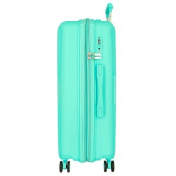 Troler mediu polipropilena, Movom Inari, expandabil, turcoaz, 49x68x27 cm