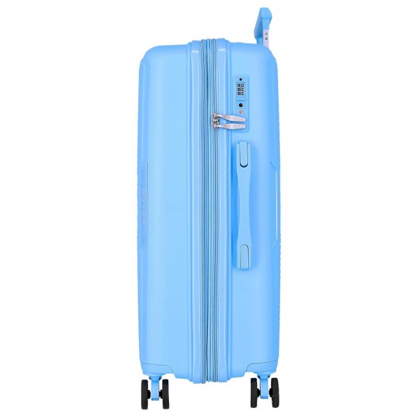 Troler mare polipropilena, Movom Inari, expandabil, albastru, 54x78x31 cm