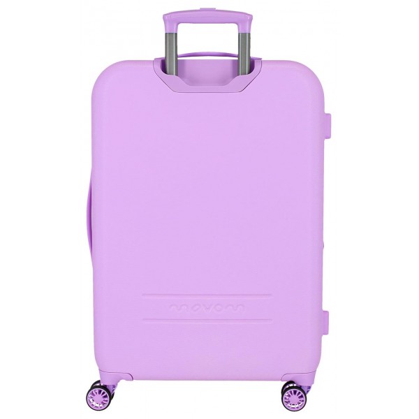 Troler mare, Movom Riga, ABS, expandabil, TSA, mov, 56x80x29 cm