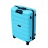 Troler mediu polipropilena, Davidts Roundtrip, cyan, 65x45x26 cm