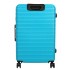 Troler mediu ABS, Davidts Aviator, cyan, 64x43x25 cm