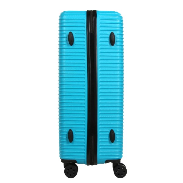 Troler mare ABS, Davidts Aviator, cyan, 74x49x29 cm