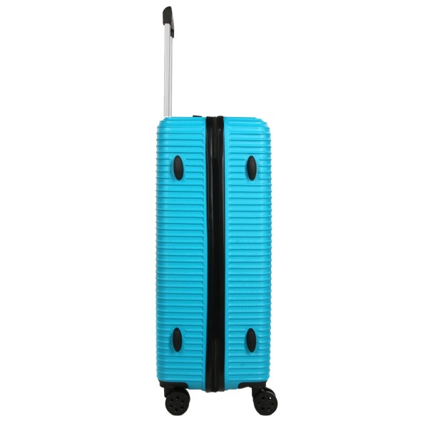 Troler mare ABS, Davidts Aviator, cyan, 74x49x29 cm