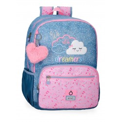 Rucsac fete, Enso Dreamers, 2 compartimente, adaptabil, multicolor, 32x44x17 cm