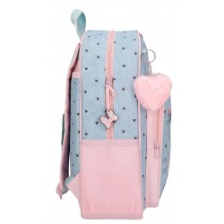 Ghiozdan scoala fete, Disney Minnie American Darling, adaptabil, multicolor, 30x38x12 cm