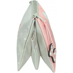 Penar fete, Disney Minnie Wild Nature, 3 compartimente, multicolor, 22x12x5 cm