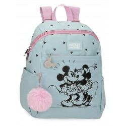 Rucsac fete, Disney Mickey and Minnie Kisses, multicolor, 25.5x35x14 cm