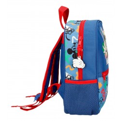 Ghiozdan gradinita baieti, Disney Mickey Peek a Boo, adaptabil, multicolor, 23x28x10 cm