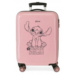 Troler cabina copii, Disney Best of Stitch, ABS, roz, 38x55x20 cm