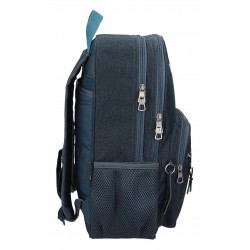 Rucsac baieti, Pepe Jeans Edmon, 2 compartimente, adaptabil, albastru, 30x40x13 cm